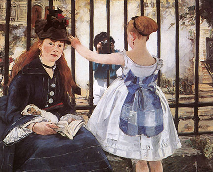 Manet Postcard "The Railroad"