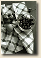 Cherries in Bowl w/ Apple & Egg